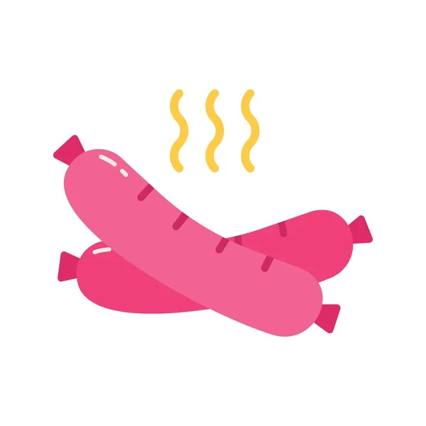 Sausage Icon图像 适用于移动应用 — 图库矢量图片