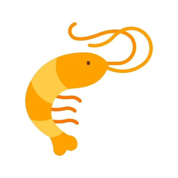 虾图标图像 适用于移动应用 — 图库矢量图片