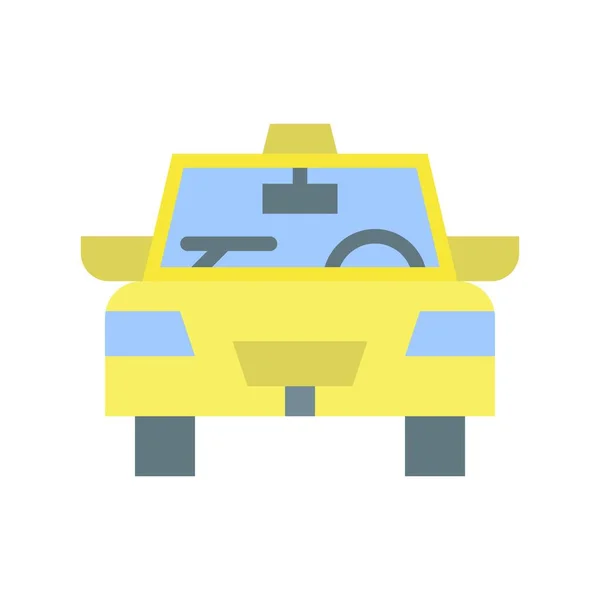 Obrázek Ikony Taxi Vhodné Pro Mobilní Aplikace — Stockový vektor