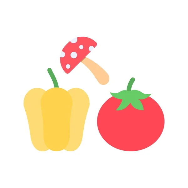Vegetables Icon Image Suitable Mobile Application — Stock Vector