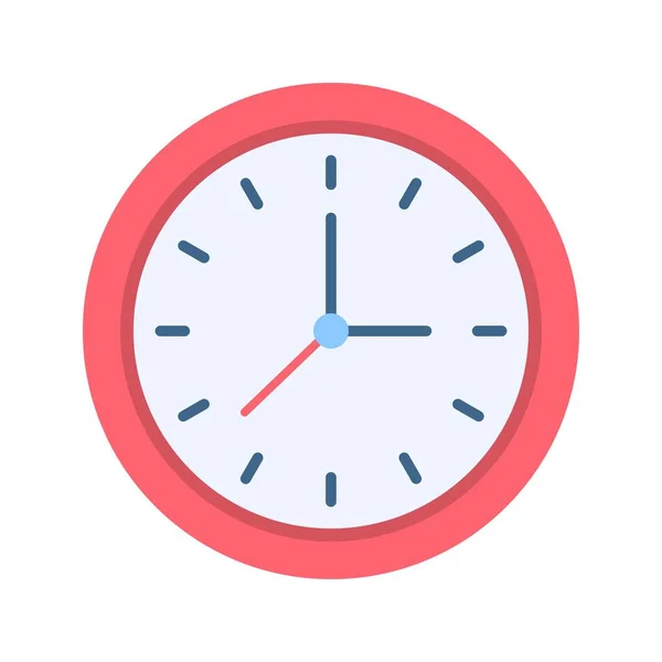 Imagen Del Icono Del Reloj Pared Adecuado Para Aplicaciones Móviles — Vector de stock