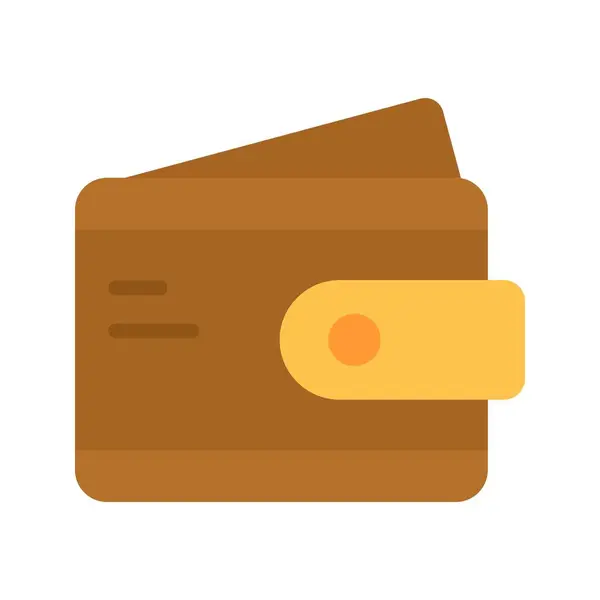 Wallet Icon Image Suitable Mobile Application — Stock Vector