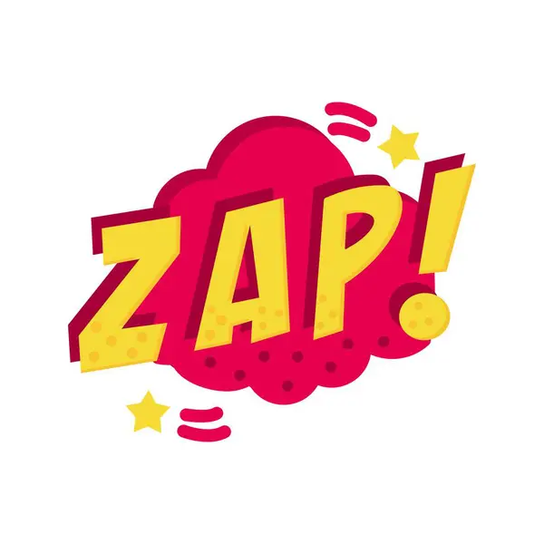 Zap Bubbleのアイコン画像 モバイルアプリケーションに適しています — ストックベクタ