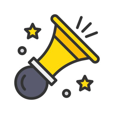 Hava Kornası Simgesi görüntüsü. Mobil uygulama için uygun.