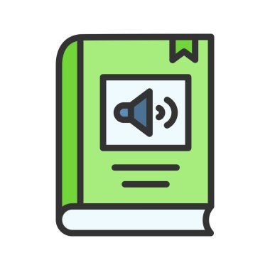 Ses Defteri Simgesi resmi. Mobil uygulama için uygun.