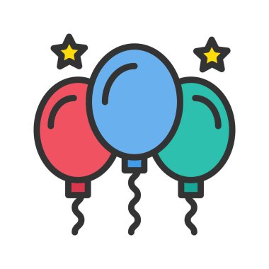 Balon Simgesi görüntüsü. Mobil uygulama için uygun.