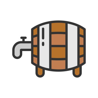 Fıçı Simgesi resmi. Mobil uygulama için uygun.