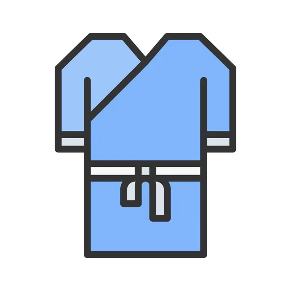 Bath Robe Ikon Bild Lämplig För Mobil Applikation — Stock vektor
