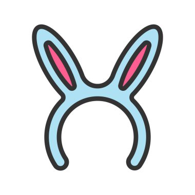 Tavşan Kulağı Simgesi. Mobil uygulama için uygun.