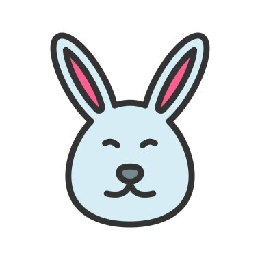 Bunny Icon imajı. Mobil uygulama için uygun.