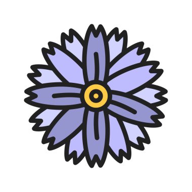 Papatya ikonu resmi. Mobil uygulama için uygun.