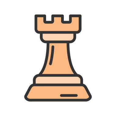 Satranç taşı simgesi resmi. Mobil uygulama için uygun.