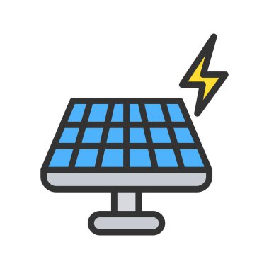 Temiz Enerji Simgesi görüntüsü. Mobil uygulama için uygun.