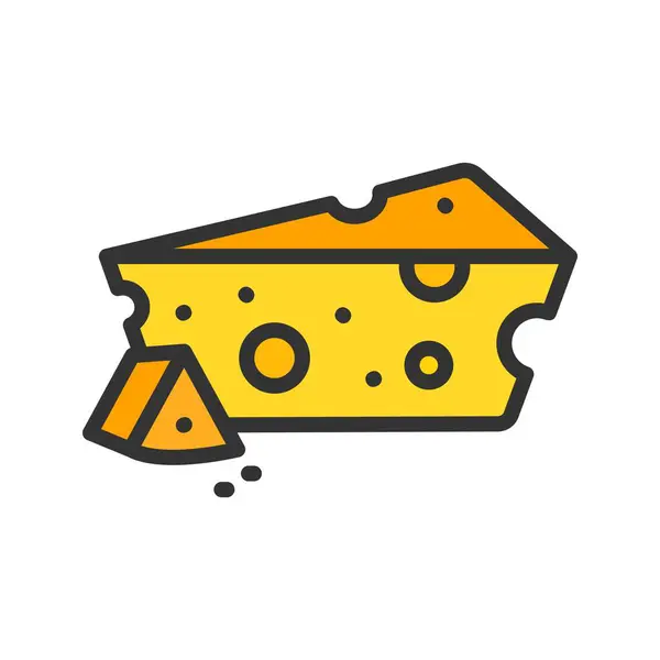 Käse Ikone Für Den Mobilen Einsatz Geeignet Stockillustration