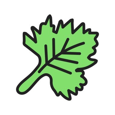 Kişniş Simgesi resmi. Mobil uygulama için uygun.