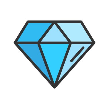 Elmas Simgesi resmi. Mobil uygulama için uygun.