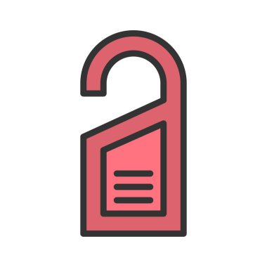 Kapı Askısı Simgesi resmi. Mobil uygulama için uygun.