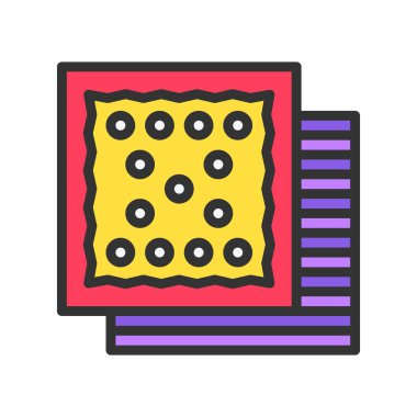 Kumaş Simgesi resmi. Mobil uygulama için uygun.