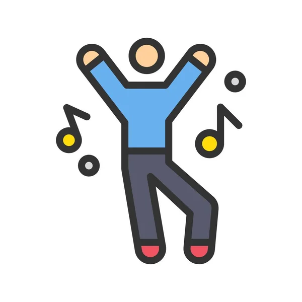 Dance Icon Image Suitable Mobile Application — Stock Vector