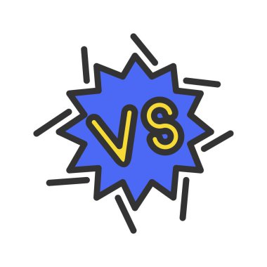 Simge imajıyla savaş. Mobil uygulama için uygun.