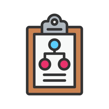 Akış Grafiği Simgesi resmi. Mobil uygulama için uygun.