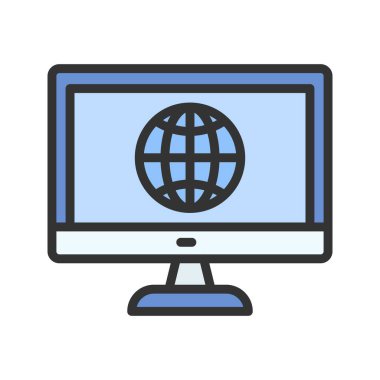 Global Eğitim Simgesi imajı. Mobil uygulama için uygun.