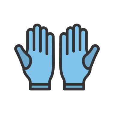 Eldiven Simgesi resmi. Mobil uygulama için uygun.