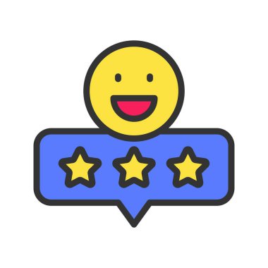 İyi İnceleme Simgesi görüntüsü. Mobil uygulama için uygun.