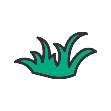 Çim Simgesi resmi. Mobil uygulama için uygun.