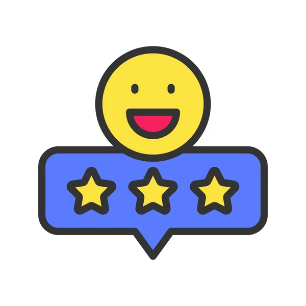 Good Review Icon Image Suitable Mobile Application — Stock Vector