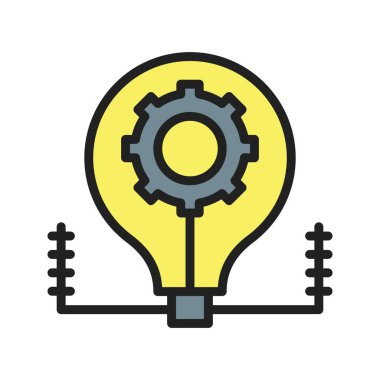 Fikir Oluşturma Simgesi resmi. Mobil uygulama için uygun.