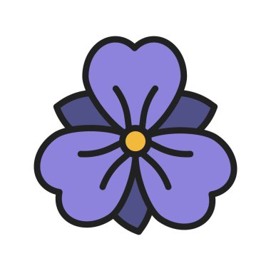 Iris Simgesi görüntüsü. Mobil uygulama için uygun.