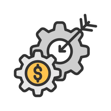 Pazarlama Stratejisi Simgesi imajı. Mobil uygulama için uygun.