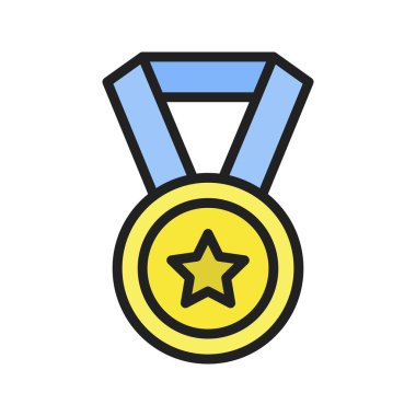 Madalya Ödülü Simgesi resmi. Mobil uygulama için uygun.