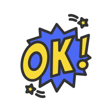 Tamam simge resmi. Mobil uygulama için uygun.