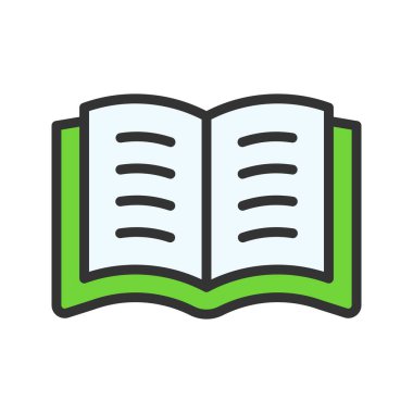 Kitap Simgesi resmini aç. Mobil uygulama için uygun.