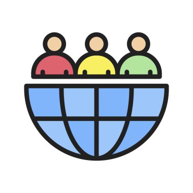 Dış kaynak simgesi resmi. Mobil uygulama için uygun.