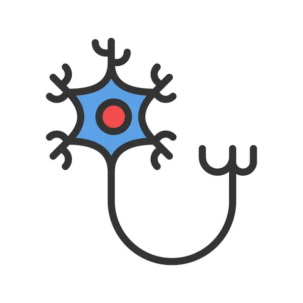 Symbolbild Neuron Für Den Mobilen Einsatz Geeignet — Stockvektor