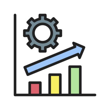 Üretim Hattı Simgesi resmi. Mobil uygulama için uygun.