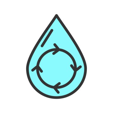 Yenilenebilir kaynaklar. Simge resmi. Mobil uygulama için uygun.