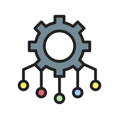 Kaynak Tahsis Simgesi resmi. Mobil uygulama için uygun.