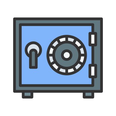 Güvenli Kutu Simgesi resmi. Mobil uygulama için uygun.