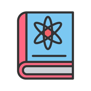 Bilim Kitabı Simgesi. Mobil uygulama için uygun.