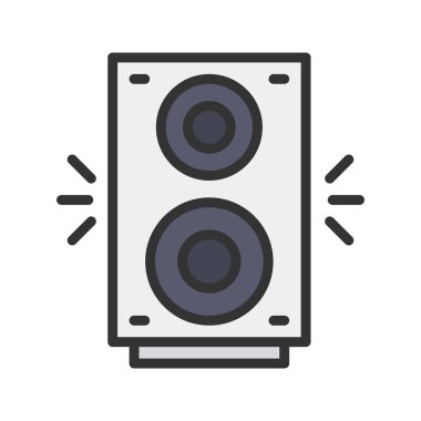 Hoparlör simgesi resmi. Mobil uygulama için uygun.