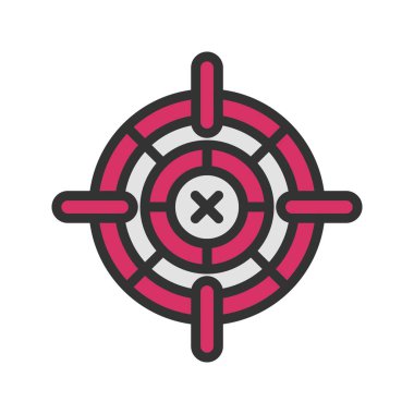 Hedef simgesi görüntüsü. Mobil uygulama için uygun.