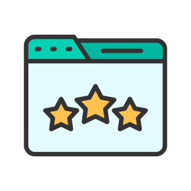 Web Sınıflandırma simgesi resmi. Mobil uygulama için uygun.