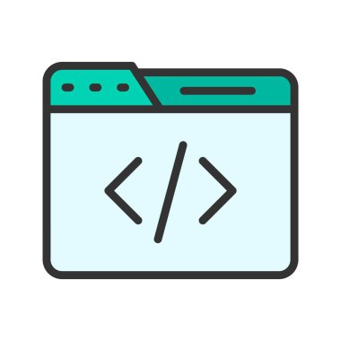 Web tasarımı simgesi resmi. Mobil uygulama için uygun.