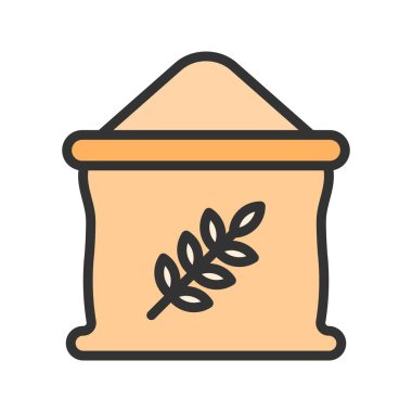 Wheat Flour Icon image. Suitable for mobile application. clipart