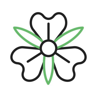 Alstroemeria Simgesi. Mobil uygulama için uygun.