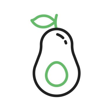 Avokado Simgesi resmi. Mobil uygulama için uygun.